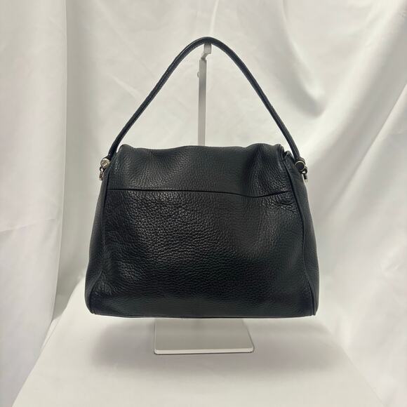 Kate Spade Chester Street Miri Satchel Bag Black Pebbled Leather Shoulder Purse - Picture 2 of 14